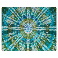 Green Flower Tie Dye Kaleidoscope Opaque Color Double Sided Flano Blanket (medium)  by Mariart