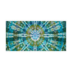 Green Flower Tie Dye Kaleidoscope Opaque Color Yoga Headband by Mariart