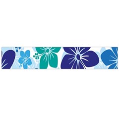 Hibiscus Flowers Green Blue White Hawaiian Flano Scarf (large) by Mariart