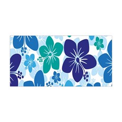 Hibiscus Flowers Green Blue White Hawaiian Yoga Headband