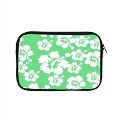 Hibiscus Flowers Green White Hawaiian Apple Macbook Pro 15  Zipper Case by Mariart