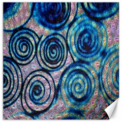 Green Blue Circle Tie Dye Kaleidoscope Opaque Color Canvas 16  X 16   by Mariart