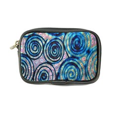 Green Blue Circle Tie Dye Kaleidoscope Opaque Color Coin Purse by Mariart