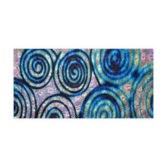 Green Blue Circle Tie Dye Kaleidoscope Opaque Color Yoga Headband by Mariart