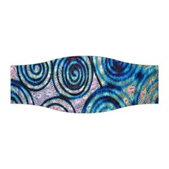 Green Blue Circle Tie Dye Kaleidoscope Opaque Color Stretchable Headband by Mariart