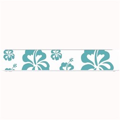 Hibiscus Flowers Green White Hawaiian Blue Small Bar Mats by Mariart