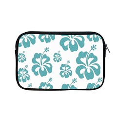 Hibiscus Flowers Green White Hawaiian Blue Apple Macbook Pro 13  Zipper Case