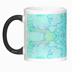 Green Tie Dye Kaleidoscope Opaque Color Morph Mugs by Mariart