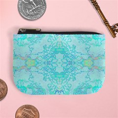 Green Tie Dye Kaleidoscope Opaque Color Mini Coin Purses by Mariart