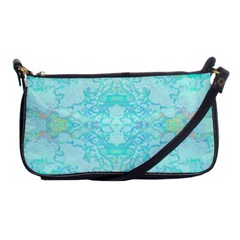 Green Tie Dye Kaleidoscope Opaque Color Shoulder Clutch Bags