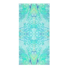 Green Tie Dye Kaleidoscope Opaque Color Shower Curtain 36  X 72  (stall)  by Mariart