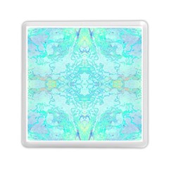 Green Tie Dye Kaleidoscope Opaque Color Memory Card Reader (square)  by Mariart