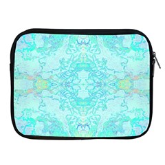 Green Tie Dye Kaleidoscope Opaque Color Apple Ipad 2/3/4 Zipper Cases