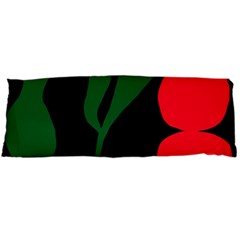 Illustrators Portraits Plants Green Red Polka Dots Body Pillow Case (dakimakura)