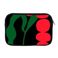 Illustrators Portraits Plants Green Red Polka Dots Apple Macbook Pro 17  Zipper Case by Mariart