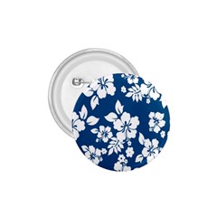 Hibiscus Flowers Seamless Blue White Hawaiian 1 75  Buttons by Mariart