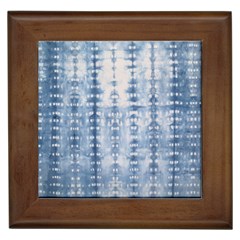 Indigo Grey Tie Dye Kaleidoscope Opaque Color Framed Tiles by Mariart