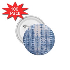 Indigo Grey Tie Dye Kaleidoscope Opaque Color 1 75  Buttons (100 Pack) 