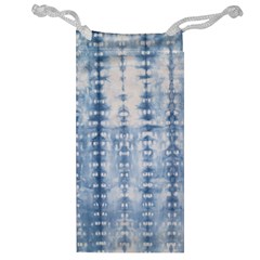 Indigo Grey Tie Dye Kaleidoscope Opaque Color Jewelry Bag