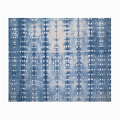 Indigo Grey Tie Dye Kaleidoscope Opaque Color Small Glasses Cloth (2-side) by Mariart