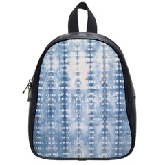 Indigo Grey Tie Dye Kaleidoscope Opaque Color School Bags (small)  by Mariart