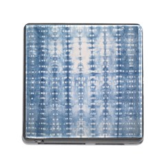 Indigo Grey Tie Dye Kaleidoscope Opaque Color Memory Card Reader (square)