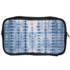 Indigo Grey Tie Dye Kaleidoscope Opaque Color Toiletries Bags by Mariart