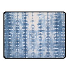 Indigo Grey Tie Dye Kaleidoscope Opaque Color Fleece Blanket (small) by Mariart