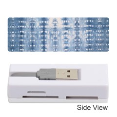 Indigo Grey Tie Dye Kaleidoscope Opaque Color Memory Card Reader (stick) 