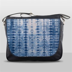 Indigo Grey Tie Dye Kaleidoscope Opaque Color Messenger Bags