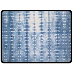 Indigo Grey Tie Dye Kaleidoscope Opaque Color Double Sided Fleece Blanket (large)  by Mariart