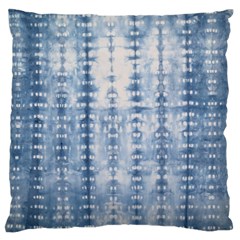 Indigo Grey Tie Dye Kaleidoscope Opaque Color Standard Flano Cushion Case (one Side) by Mariart