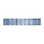 Indigo Grey Tie Dye Kaleidoscope Opaque Color Flano Scarf (Mini) Back