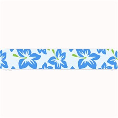 Hibiscus Flowers Seamless Blue Small Bar Mats by Mariart