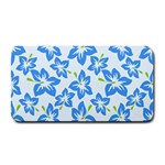 Hibiscus Flowers Seamless Blue Medium Bar Mats 16 x8.5  Bar Mat