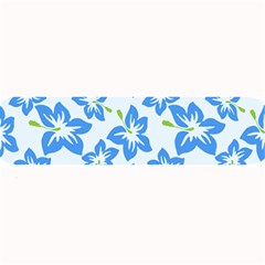 Hibiscus Flowers Seamless Blue Large Bar Mats