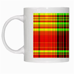 Line Light Neon Red Green White Mugs