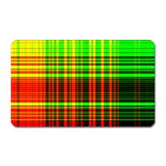 Line Light Neon Red Green Magnet (rectangular)