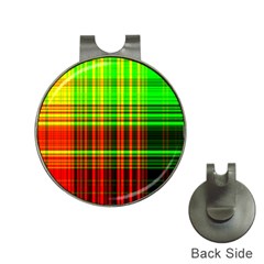 Line Light Neon Red Green Hat Clips with Golf Markers