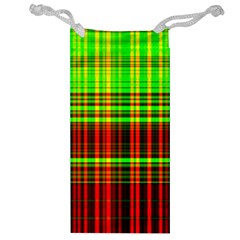 Line Light Neon Red Green Jewelry Bag