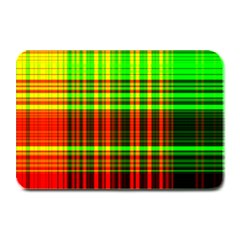 Line Light Neon Red Green Plate Mats