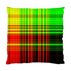 Line Light Neon Red Green Standard Cushion Case (one Side)