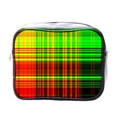 Line Light Neon Red Green Mini Toiletries Bags