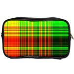 Line Light Neon Red Green Toiletries Bags 2-Side Front