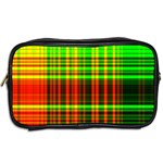 Line Light Neon Red Green Toiletries Bags 2-Side Back