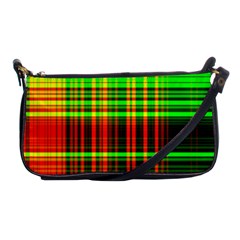 Line Light Neon Red Green Shoulder Clutch Bags