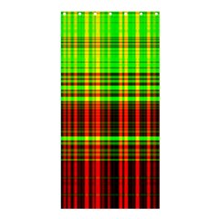 Line Light Neon Red Green Shower Curtain 36  X 72  (stall)  by Mariart