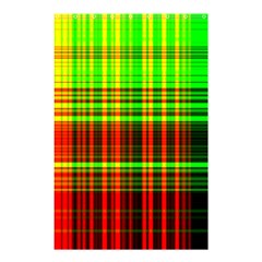 Line Light Neon Red Green Shower Curtain 48  X 72  (small)  by Mariart