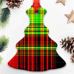 Line Light Neon Red Green Ornament (christmas Tree) 