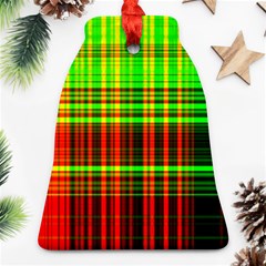 Line Light Neon Red Green Ornament (Bell)